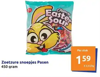 Action Zoetzure snoepjes Pasen 450 gram aanbieding