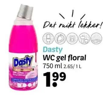 Wibra Dasty WC gel floral 750 ml aanbieding