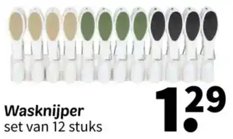 Wibra Wasknijper set van 12 stuks aanbieding