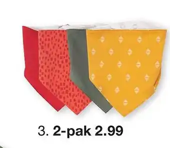 Zeeman Kwijlsjaaltje 2-pak aanbieding