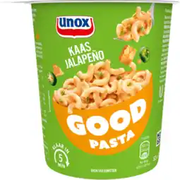 Jumbo Unox Good Pasta Kaas Jalapeno 62g aanbieding