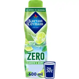 Jumbo Karvan Cévitam Zero Limoen en Munt Siroop 600ml aanbieding