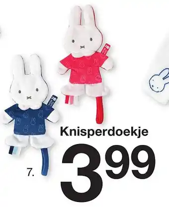 Zeeman Knisperdoekje aanbieding