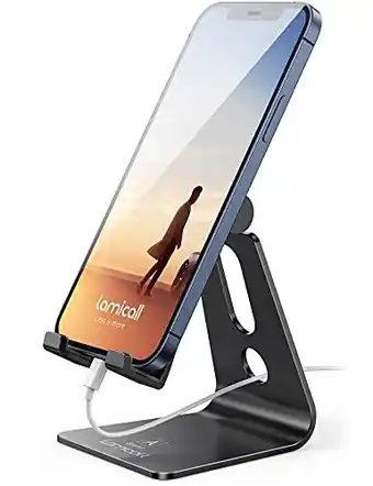 Amazon Lamicall Telefoonstandaard, Verstelbaar Telefoondock - Universele Standaard, Houder, Dock compatibel met Telefoon 11 Pro Xs M aanbieding