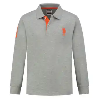 Plutosport US Polo Assn Luca Longsleeve Polo Junior aanbieding