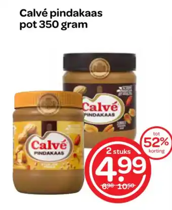 Spar Calvé pindakaas pot 350 gram aanbieding