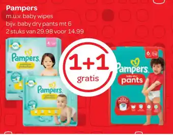 Spar Pampers baby dry pants mt 6 aanbieding