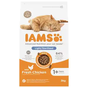 Pets Place Iams Cat Adult Sterilised Kip - Kattenvoer aanbieding