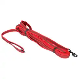 Pets Place Adori Nylon Anti-Sliplijn Met Handvat - Hondenriem - 10mx2.0 cm Rood L aanbieding