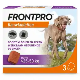 Pets Place Frontpro Hond - Anti vlooien en tekenmiddel - >25-50 Kg Xlarge aanbieding