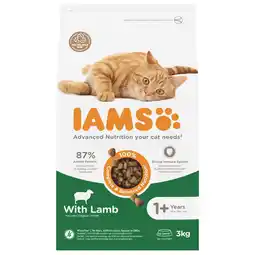 Pets Place Iams Cat Adult - Kattenvoer - Lam 3 kg aanbieding