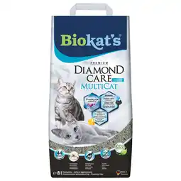 Pets Place Biokat's Diamond Care Multicat - Kattenbakvulling - 8 l aanbieding