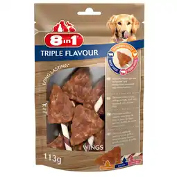 Pets Place 8in1 Delights Wings Triple Flavour - Hondensnacks - Kip Varken Rund 113 g 6 stuks aanbieding
