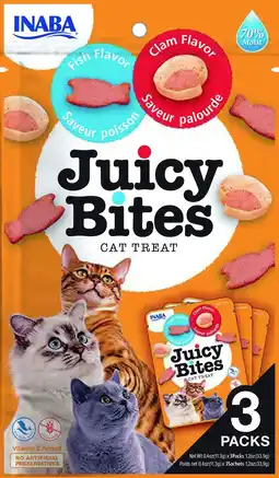 Pets Place Inaba Juicy Bites - Kattensnack - Vis Mosselen 3x10 g aanbieding