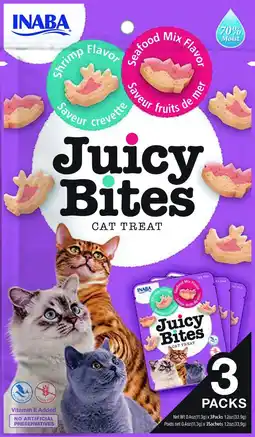Pets Place Inaba Juicy Bites - Kattensnack - Garnaal Zeevruchten 56 g aanbieding