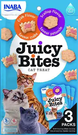 Pets Place Inaba Juicy Bites - Kattensnack - Krab Jacobsschelp 56 g aanbieding