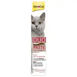 Pets Place Gimcat Anti-Hairball Duo-Pasta - Kattensnack - Kip Mout 50 g Multi-Vitamine aanbieding