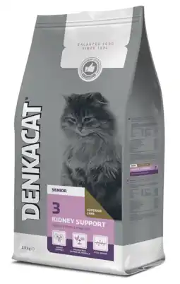 Pets Place Denkacat Senior Plus - Kattenvoer - Kip Zalm 2.5 kg Senior Katten Ouder Dan 9 Jaar aanbieding
