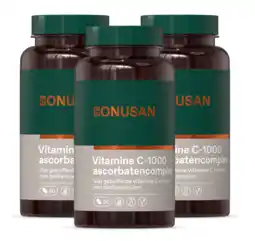 De Online Drogist Bonusan Vitamine C-1000 Ascorbatencomplex Tabletten 3x90TB aanbieding
