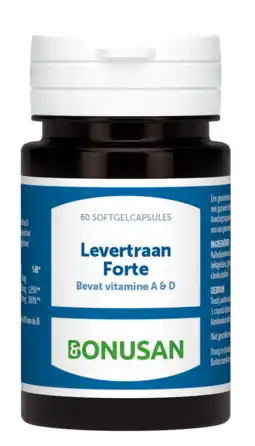 De Online Drogist Bonusan Levertraan Forte Softgels 60SG aanbieding