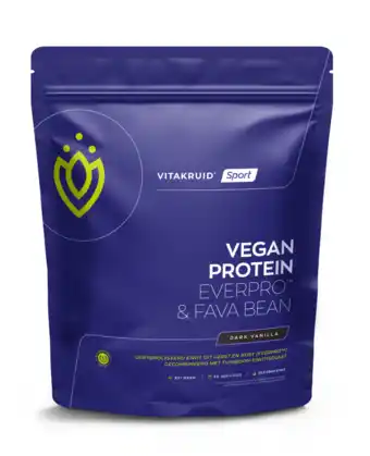 De Online Drogist Vitakruid Sport Vegan Protein Vanille Poeder 921GR aanbieding