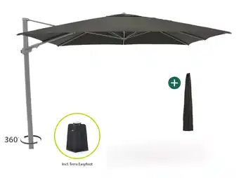 Kees Smit Shadowline Austin zweefparasol 300x300cm aanbieding