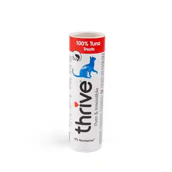 Zooplus 25g Vriesgedroogde Tonijn Thrive Kattensnacks aanbieding