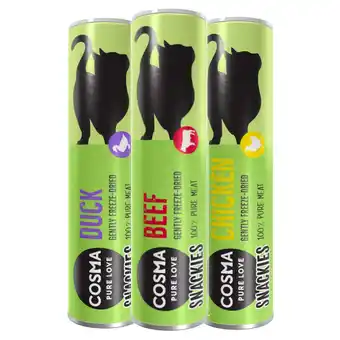 Zooplus 46g Kip, Eend & Rund Cosma Snackies Kattensnacks aanbieding