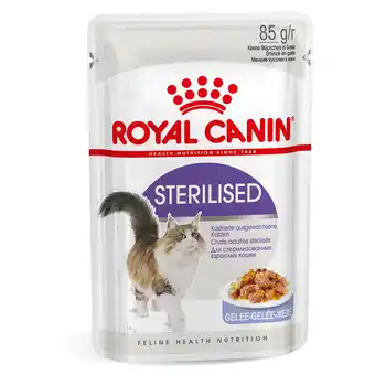 Zooplus 12x85g Sterilised in Gelei Royal Canin Kattenvoer aanbieding