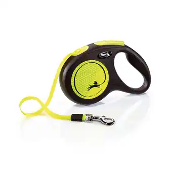 Zooplus flexi New Neon Rollijn Tape, 5m M tot 25kg Hond aanbieding