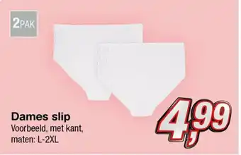 Kik Dames slip maten L - 2XL aanbieding