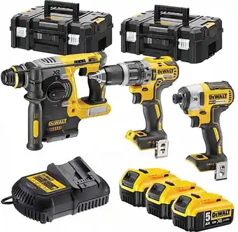 Bol.com DeWALT DCK368P3T 18V Li-Ion accu 3 delige combiset (3x 5.0Ah accu) in TSTAK aanbieding