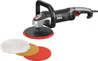 Bol.com Skil 1144 AA Polijstmachine - 1200 Watt - Met 3 verschillende pads aanbieding
