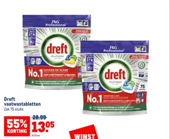 Makro Dreft vaatwastabletten aanbieding