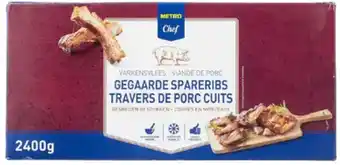 Makro Metro chef gegaarde varkensspareribs 2,4 kilo aanbieding