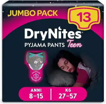 Bol.com Drynites luierbroekjes - meisjes - 8 tot 15 jaar - 52 stuks (4x13) aanbieding