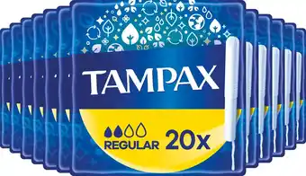 Bol.com Tampax Regular - Tampons - Met Kartonnen Inbrenghuls - Voordeelverpakking 12 x 20 Stuks aanbieding