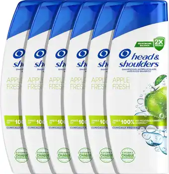 Bol.com Head & Shoulders Apple Fresh - Anti-Roos Shampoo - Voor Dagelijks Gebruik - Elk Haartype - Voordeelverpakking 6 x 300 ml aanbieding