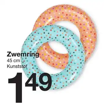 Zeeman Zwemring 45cm aanbieding