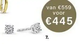 Siebel Juweliers Oorstekers 0,11-0,12 ct aanbieding