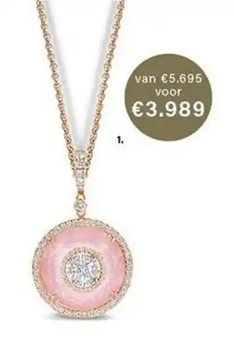 Siebel Juweliers Hanger 1,03 ct & Rozenkwarts aanbieding