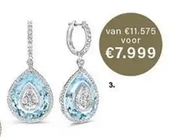 Siebel Juweliers Oorbellen  2,02 ct & Topaas aanbieding