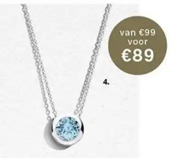 Siebel Juweliers Collier Blauwe Topaas aanbieding