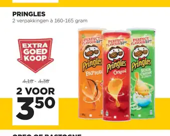 Jumbo Pringles 160-165 gram 2 voor aanbieding