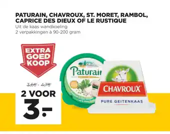 Jumbo Paturain, Chavroux, St. Moret, Rambol, Caprice Des Dieux of Le Rustique 90-200 gram 2 voor aanbieding