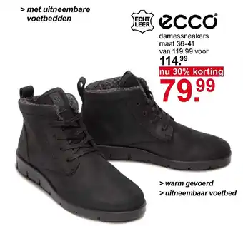 Scapino Ecco damessneakers maat 36-41 aanbieding