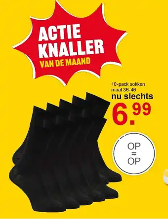 Scapino 10-pack sokken maat 36-46 aanbieding