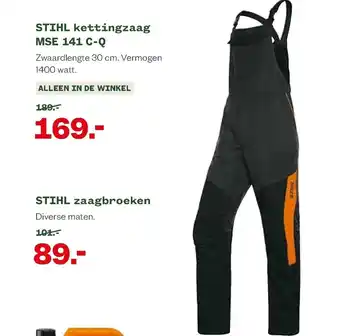 Welkoop STIHL zaagbroeken aanbieding