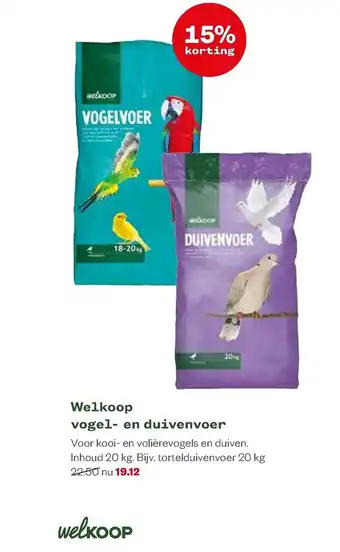 Welkoop Vogel- en duivenvoer aanbieding