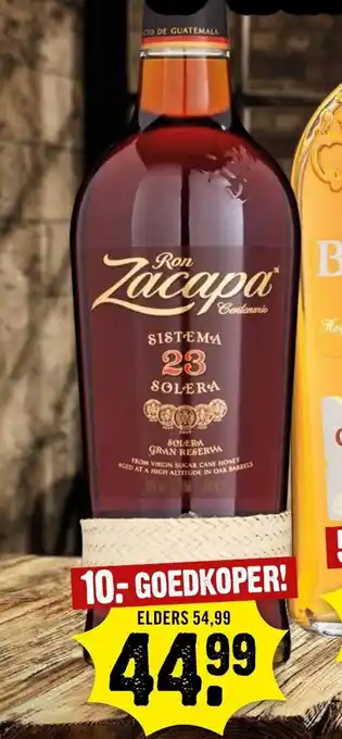 Dirck 3 Zacapa aanbieding